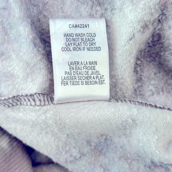 Young Fabulous & Broke Juliette Tie Dye Sweatshirt NWT Purple Gray Oversized - Picture 13 of 16